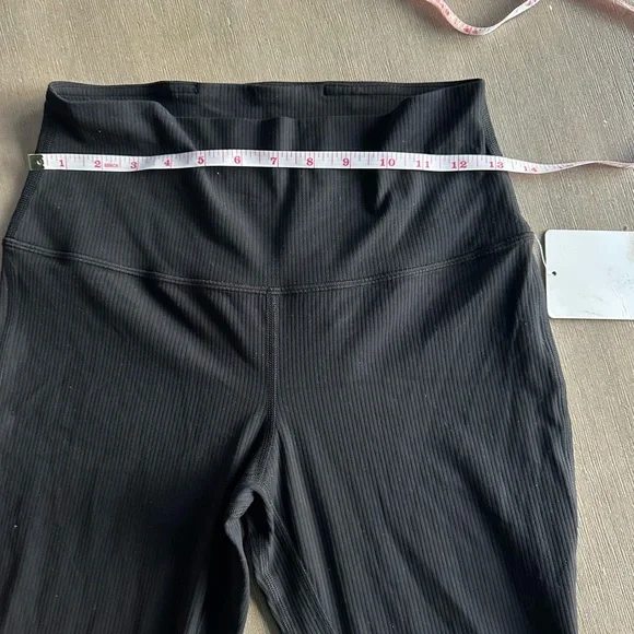 Lululemon Athletica Black Ribbed Mini-Flare Pants 8 - Picture 5 of 6